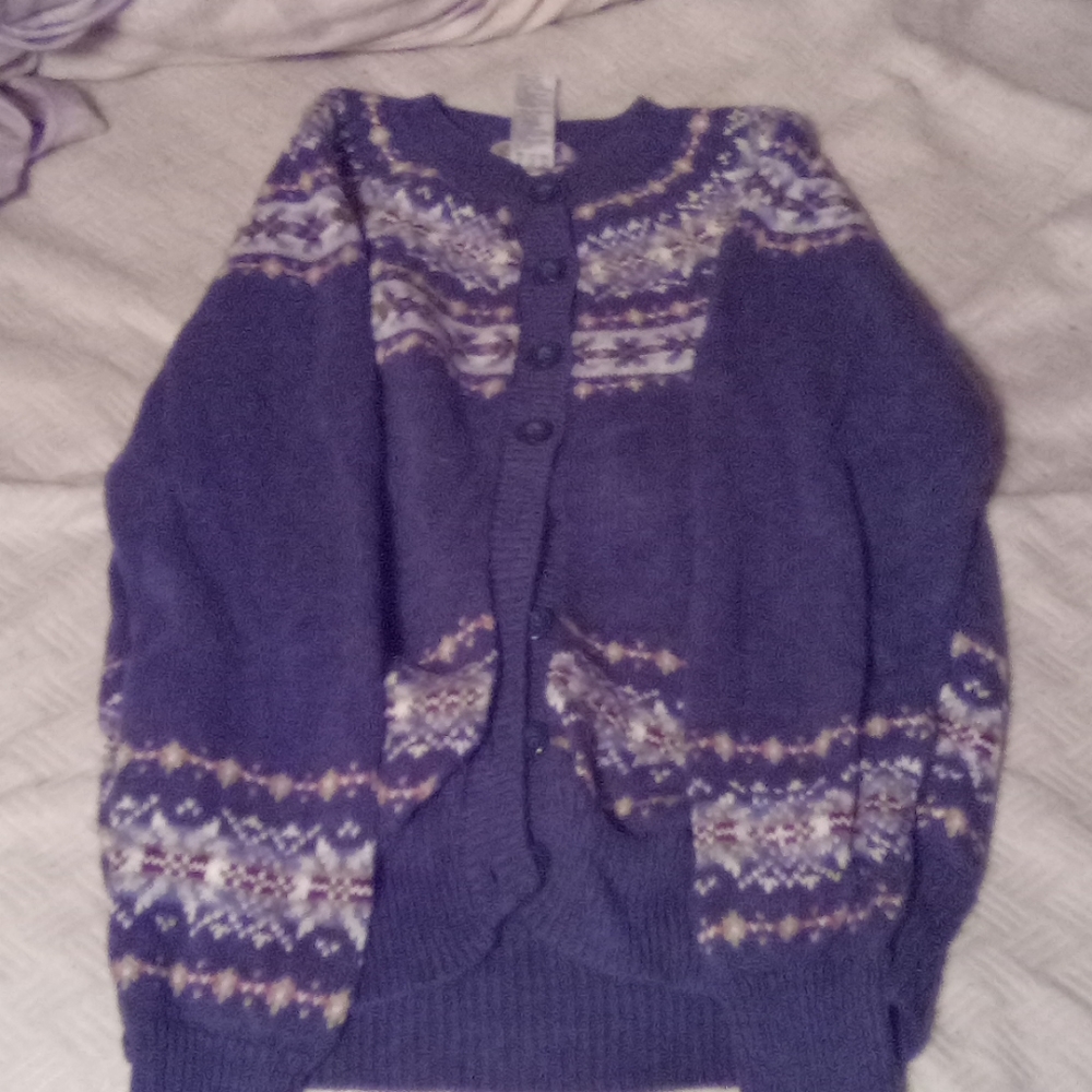 A button up sweater